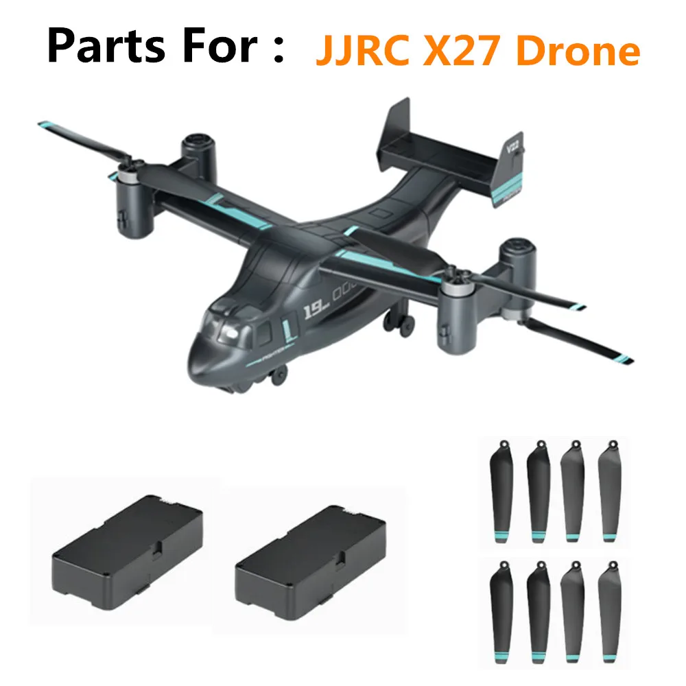 JJRC X27 Battery Accessories 7.6V 2200mAh / Propeller Blade / JJRC X27 Drone Original Spare Parts X27 Drone Battery