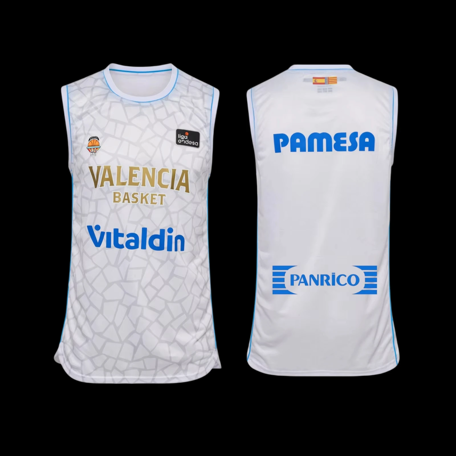 2026/27 ACB Valencia Unisex Basketball Trikot Weste, Ärmellose Atmungsaktive Mesh-Weste für Familien-Matching – Detail 5