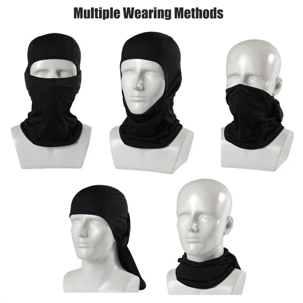 Summer Sunscreen Balaclava Cap Scarf, Breathable Full Face Mask