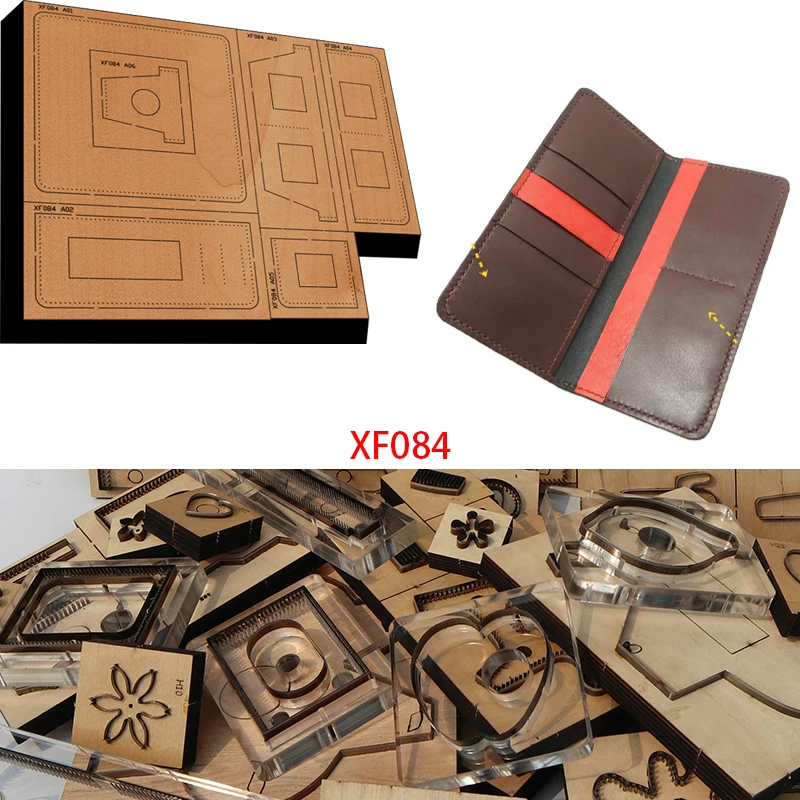 

Japan Steel Blade Wooden Die Long Style Simple Wallet Leather Craft Punch Hand Tool Cut Knife Mould Sewing Accessories 20x9cm