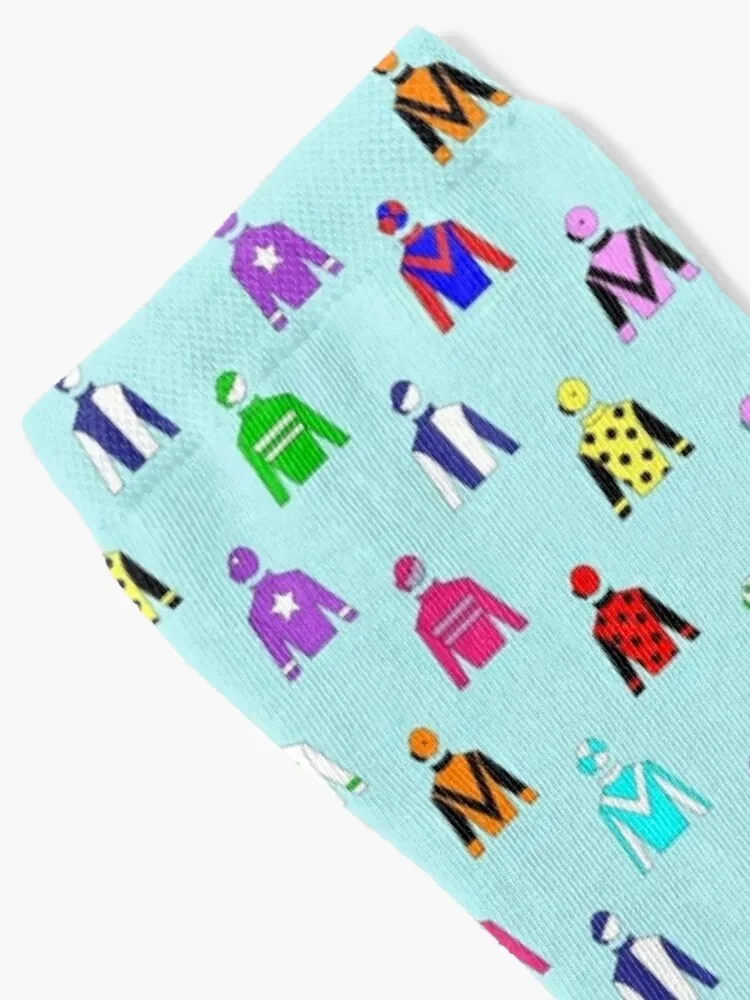 Horse Racing Jockey Silks Socks Stockings soccer anti-slip christmas gifts Boy Child Socks Women's