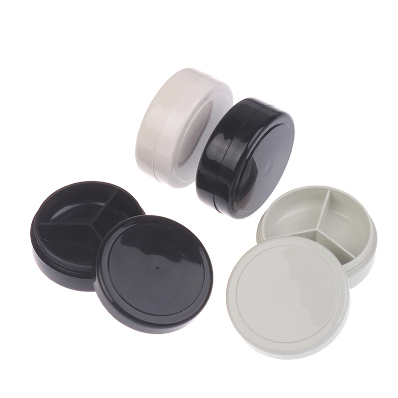 3/4 Grids Nail Patting Gel Empty Jar Glitter Nail Painted Polish Holder Case Packaging Box Manicure UV Glue Organizer Plastic