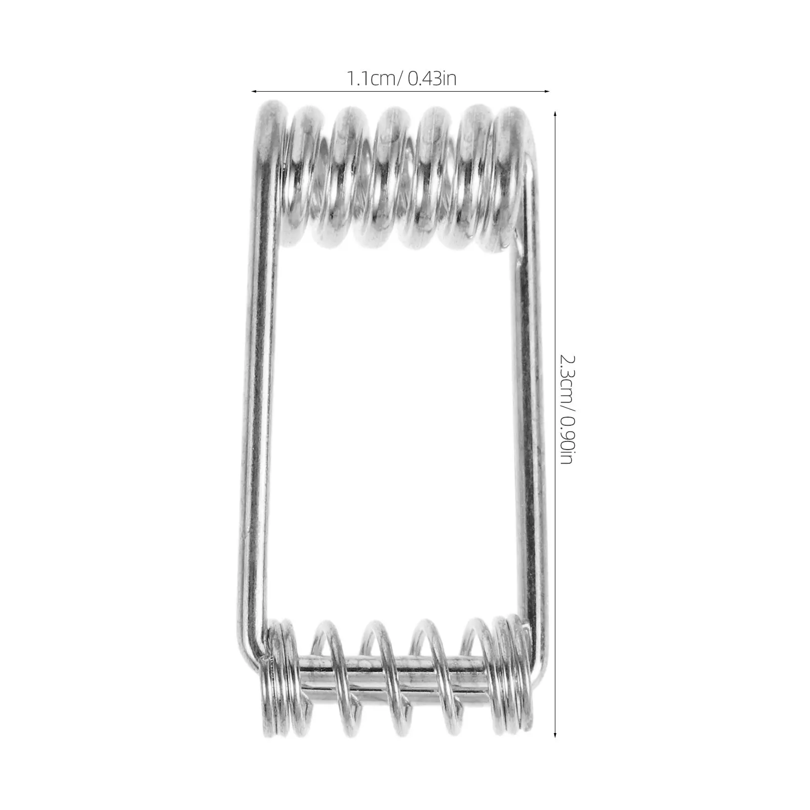 20Pcs Stainless Steel Peg Torsion Springs Heavy Duty Replacement Springs for Clothespins Flat Compression Spring for Household