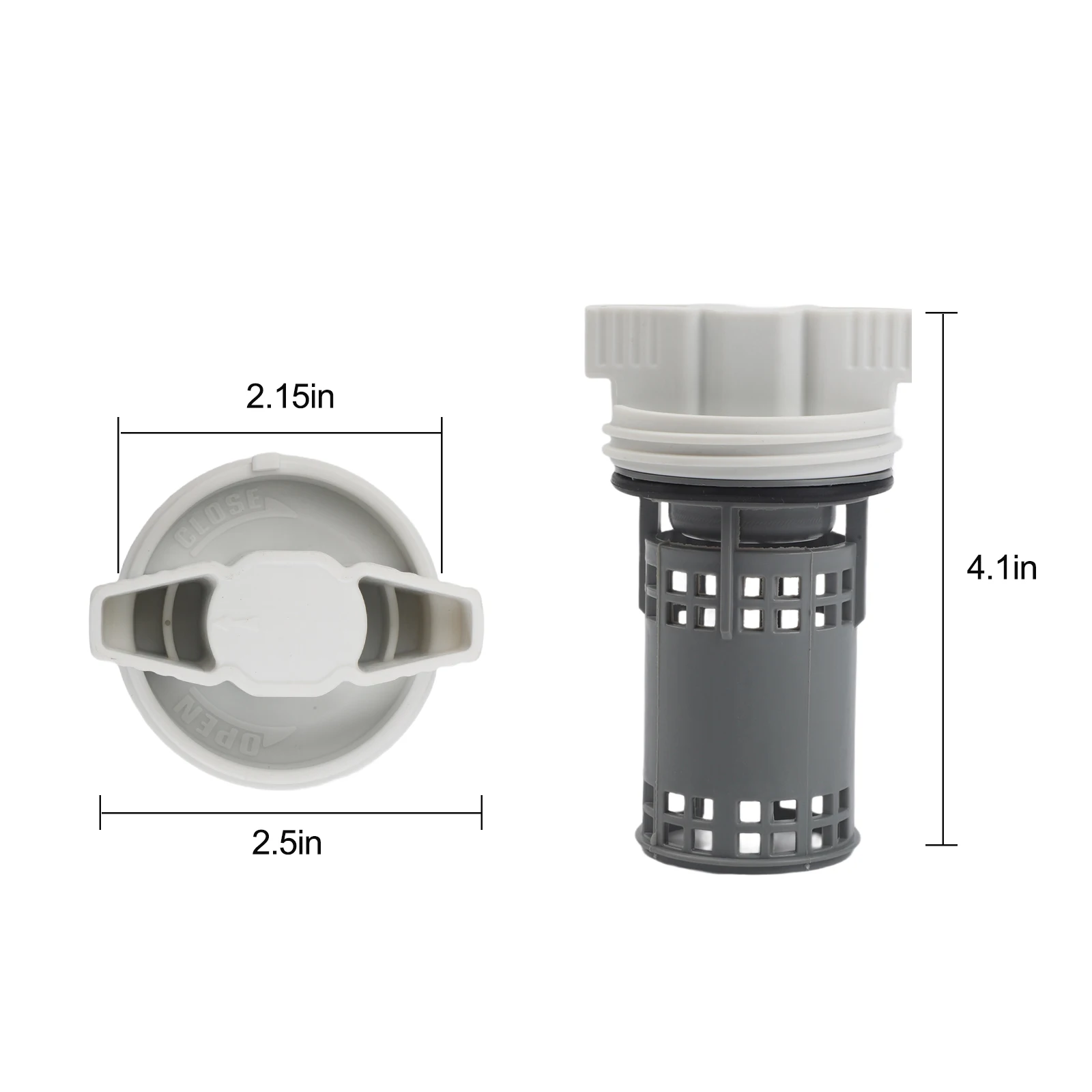 Replacement DC97-16991A Drain Pump Filter for Samsung Washers Compatible with WF42H5000AW WF45K6500AWA2 Leak Prevention Feature