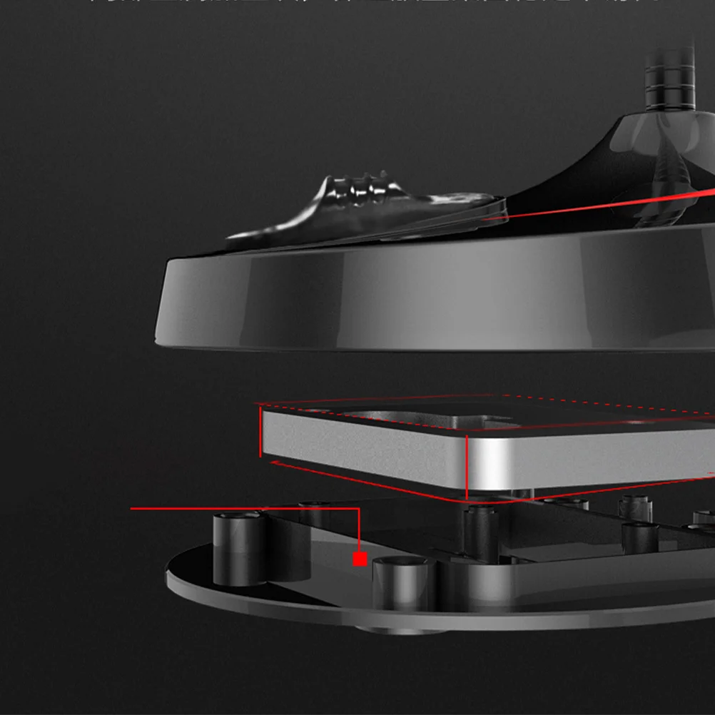 

Portable Black Microphone Desktop Stand Round Base Flexible Gooseneck Adjustable for Online Meeting Broadcast Podcast