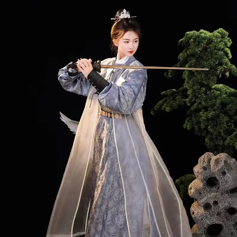 Hanfu الأرجواني للرجال ، نمط تانغ ، النمط الصيني ، الرجعية ، طويلة وعريضة الأكمام ، ملابس الأداء ، الهتاف ، اللباس التقليدي