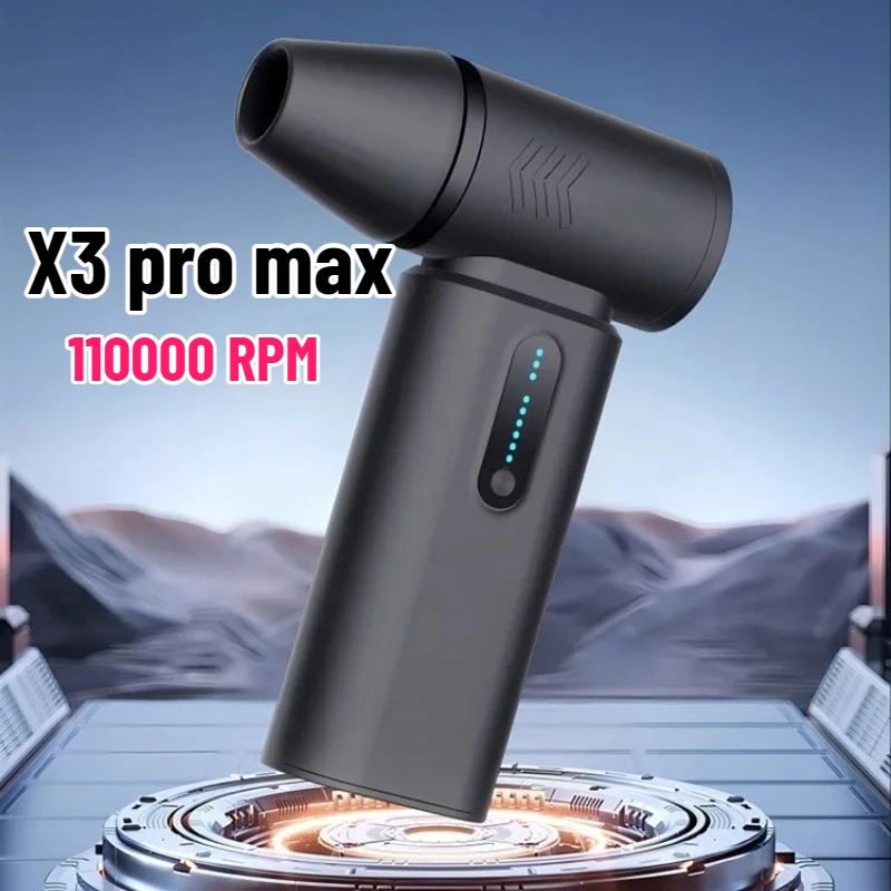 X3 Pro Max 60 متر/الثانية 110000 دورة في الدقيقة محرك توربو عالي السرعة بدون فرش محمول باليد مروحة توربو عنيفة صغيرة مروحة توربو أنبوبية #1