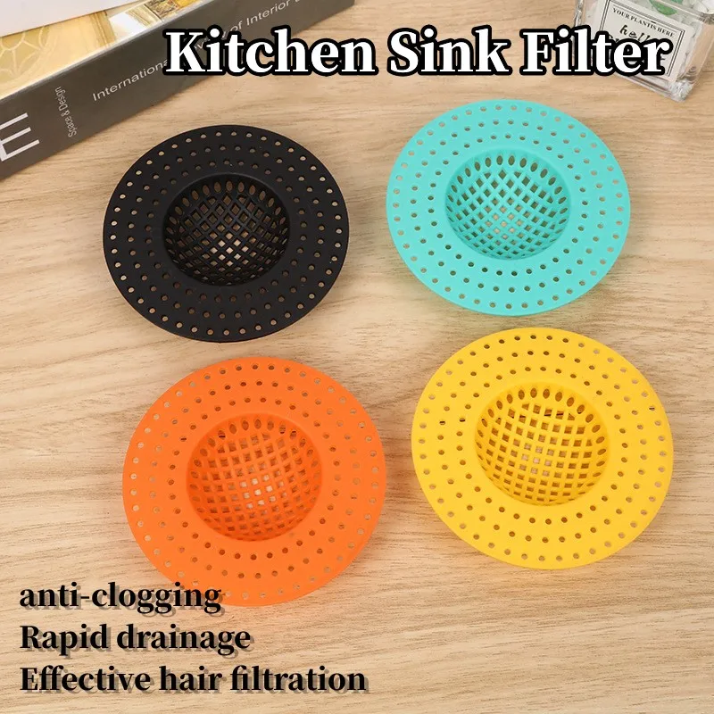 Filtro de fregadero de cocina, colador de alcantarillado, tapón de red, desagües de suelo, recogedor de pelo, colector de residuos para accesorios del hogar