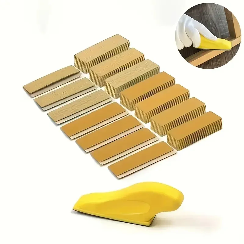 15/36/71 Pcs sander set for small projects: 3.5 x 1 detail sanding tool with 80-600 mesh sandpaper, woodworking