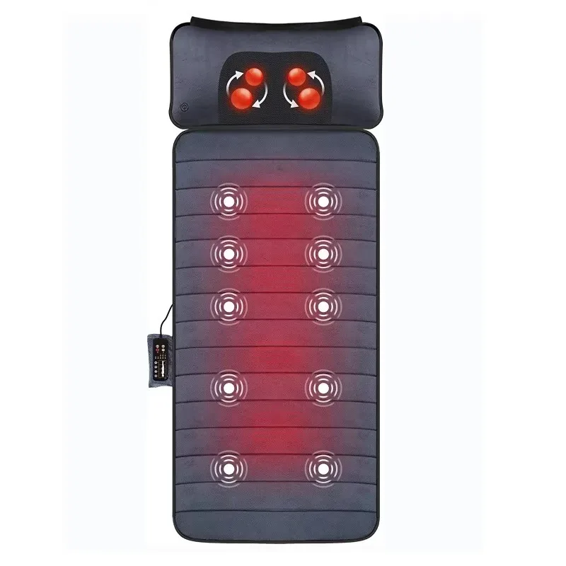 2026 Massage Mat with Heating,  Portable Massage Mattress for Relaxing, Massage Mat Bed with OEM Motor and Heating Pad
