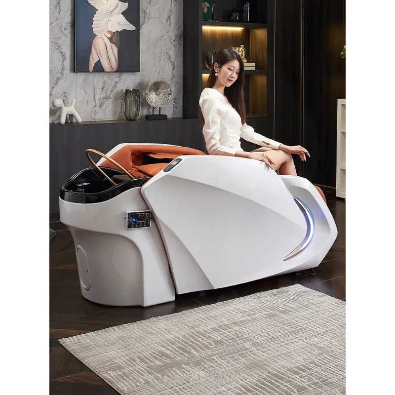 Customized electric massage shampoo bed,dedicated hair salon head treatment water circulation flushing bed