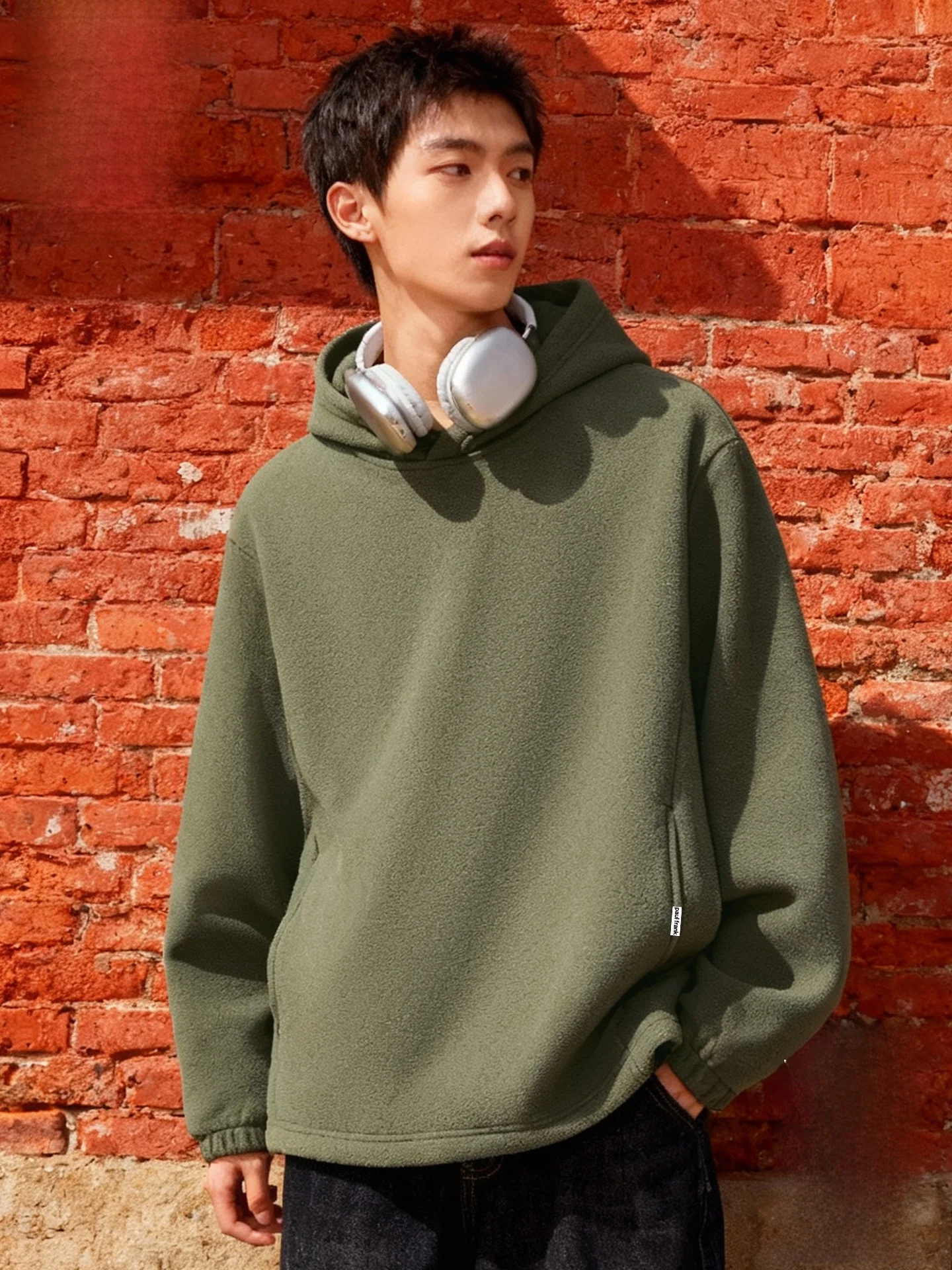 

Утепленная теплая толстовка с капюшоном для мужчин, осенне-зимняя, в американском стиле, модная, свободного кроя, с длинными рукавами