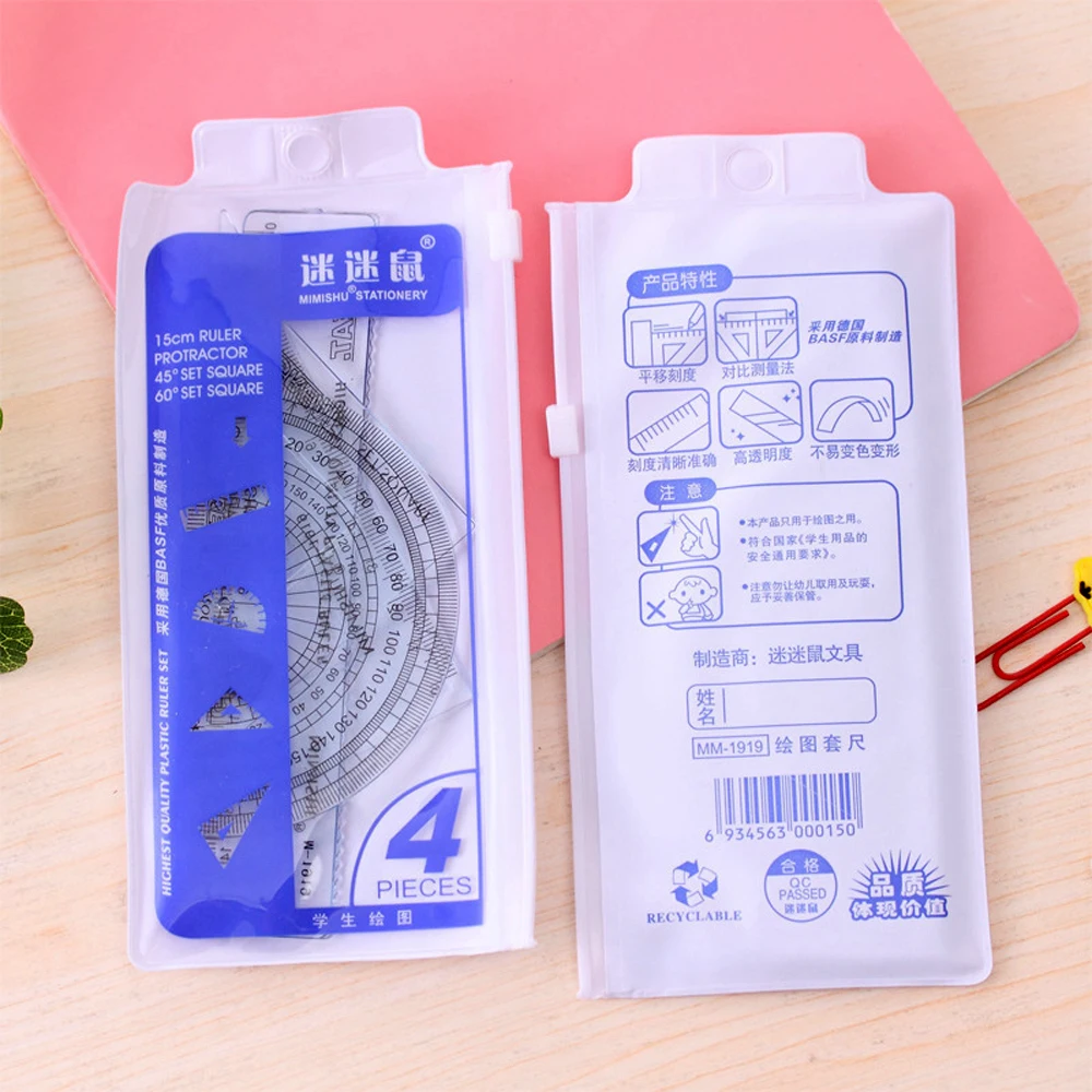 Transparentes Kunststoff-Linea – Ruler Set Transparent Bewertung und Preis