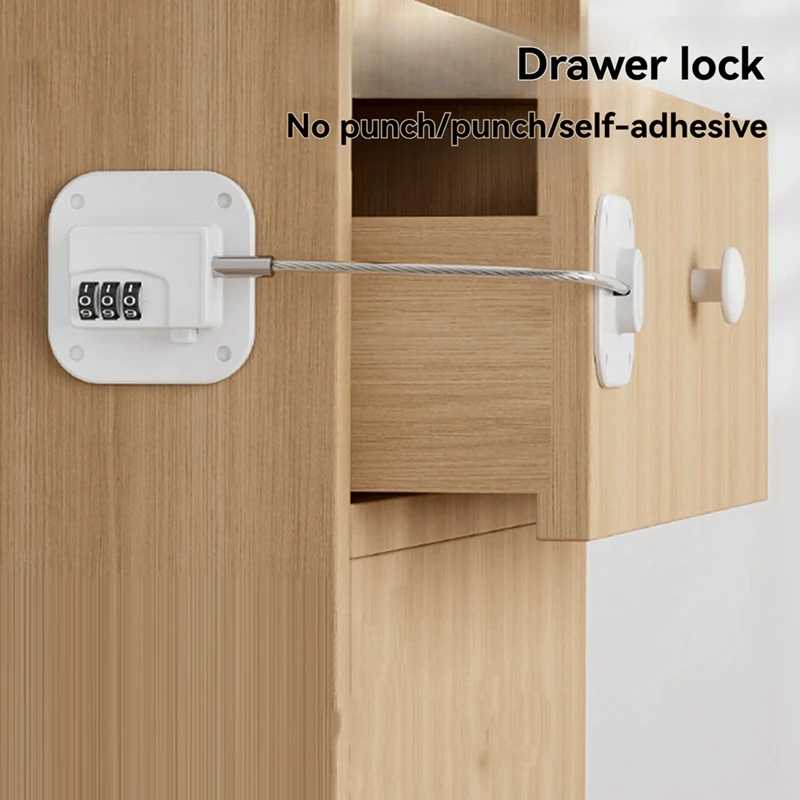 ABGR-cerraduras de seguridad para niños: contraseña digital, adhesivo, adecuado para congelador, cajón, gabinete, ventanas