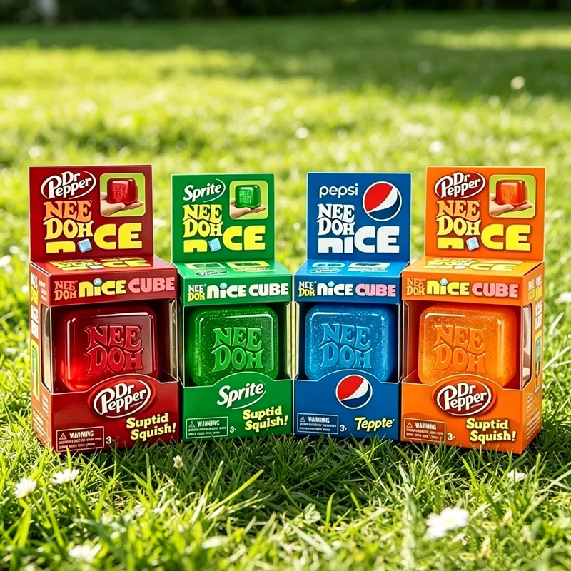 Nee Schylling doh Nice Cube Sensory Nice Sicle, an anti pressure cube that squeezes objects, relieves anxiety, and focusesNee Sc - Detail 1
