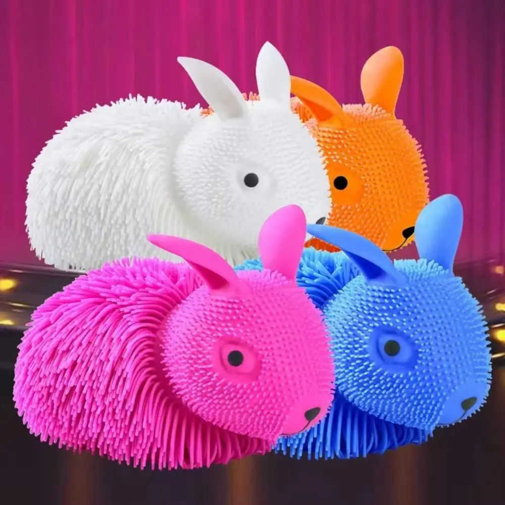 

Cute Long Haired Vent Squeezing Toys Fluffy Big Size Cute Animal Squeezing Toy Random Color Bunny 3D Sensory Toy Children