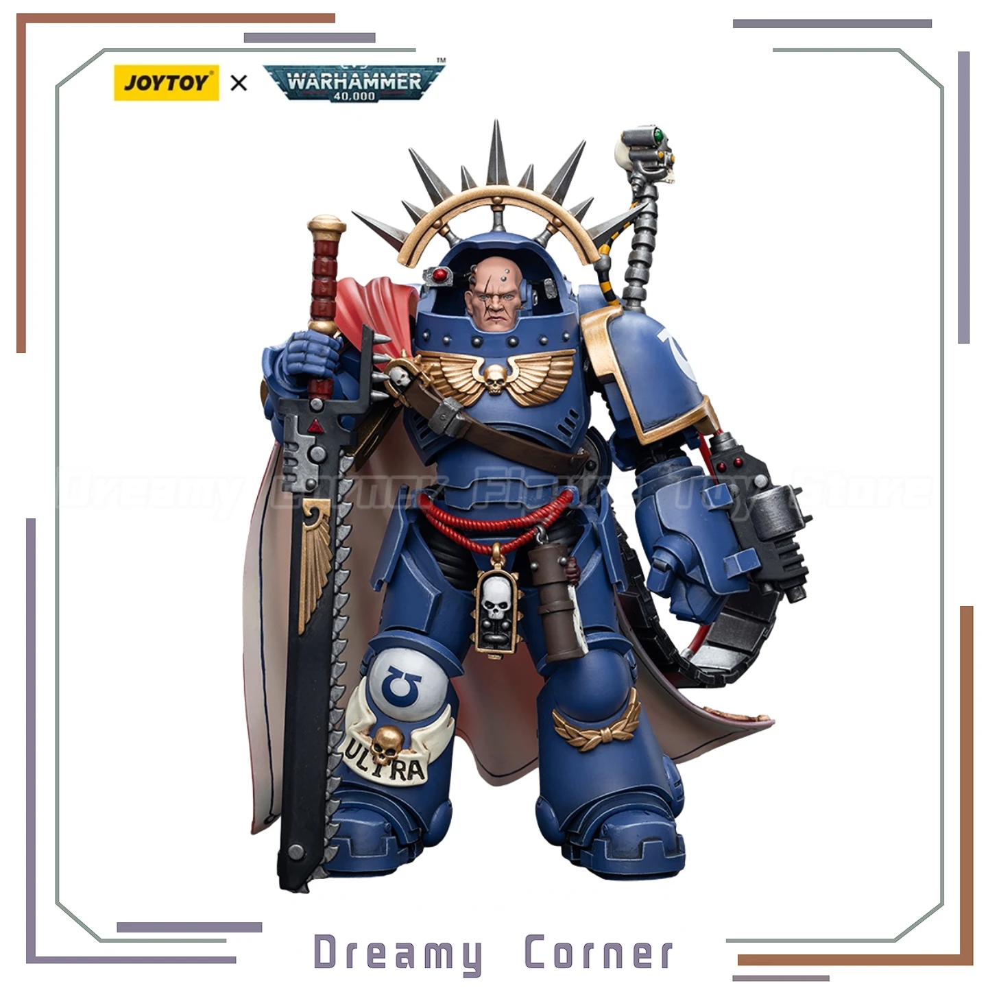 

【In Stock】JOYTOY Warhammer 40K UItramarines Captain in Gravis Armour 1/18 Action Figures Toys Models Gifts Collection