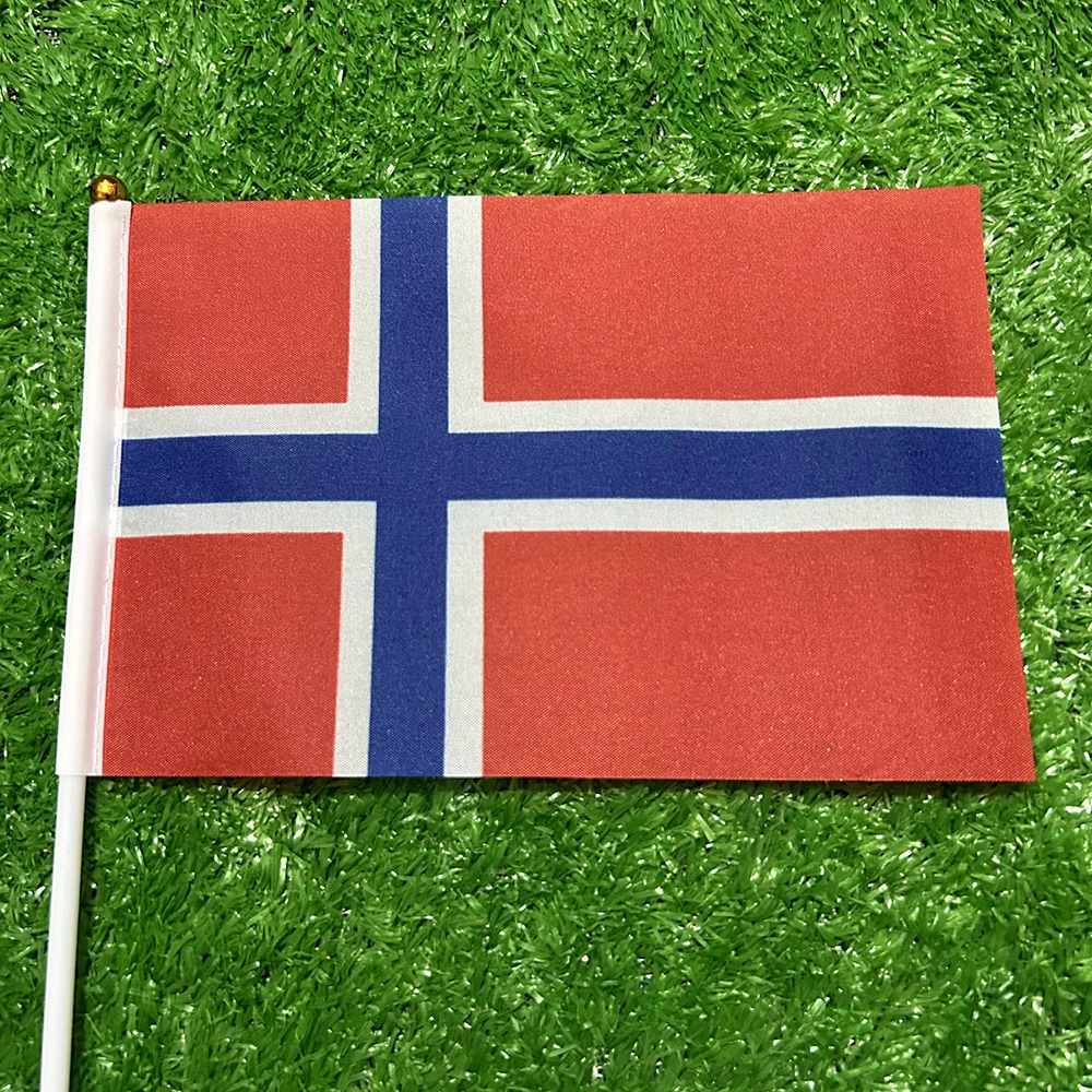 Banderas SKY ondeadas a mano de Noruega para decoración - imagen 2