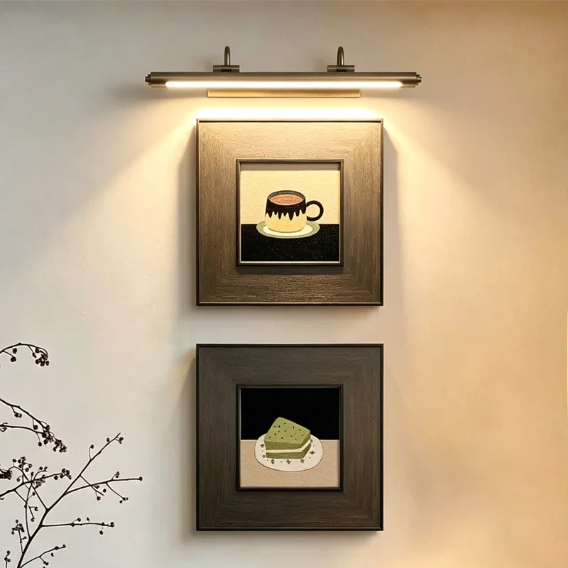 Modern LDE Bathroom Mirror Headlight Makeup Light  Wall Light  Adjustable Folding and Retractable Wall Light Above Murals Sconce
