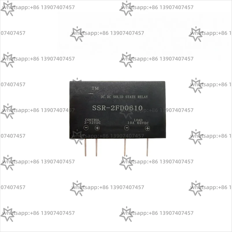 PCB pl-ug-i-n sm-a-ll DC solid state relay 5A10A25A60V400V600VDC SSR-2FD0610