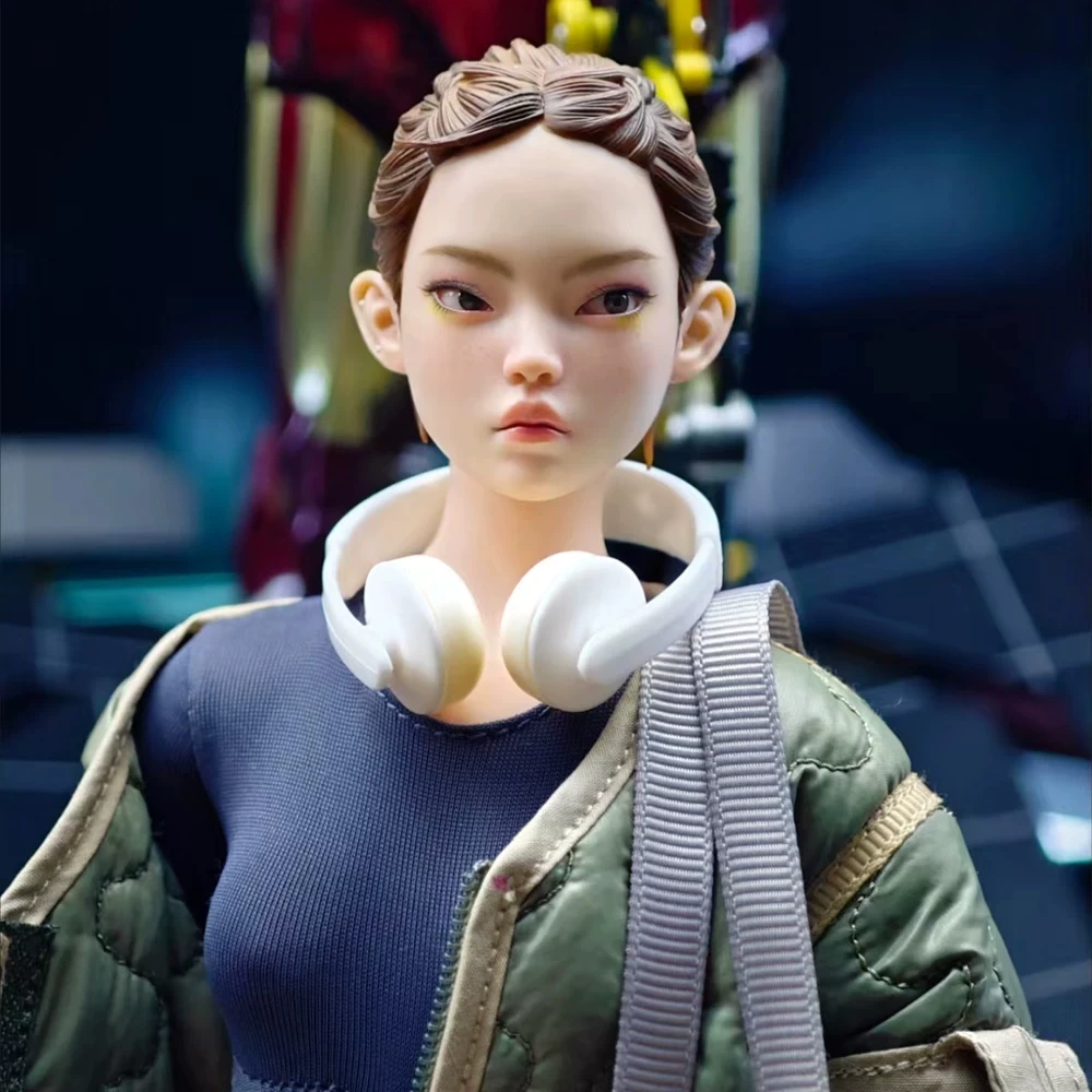 Handmade 1/6 Scale Miniature Soldier Trendy Earphones Doll Model for 12inch Action Figures BJD Body Scene Decor