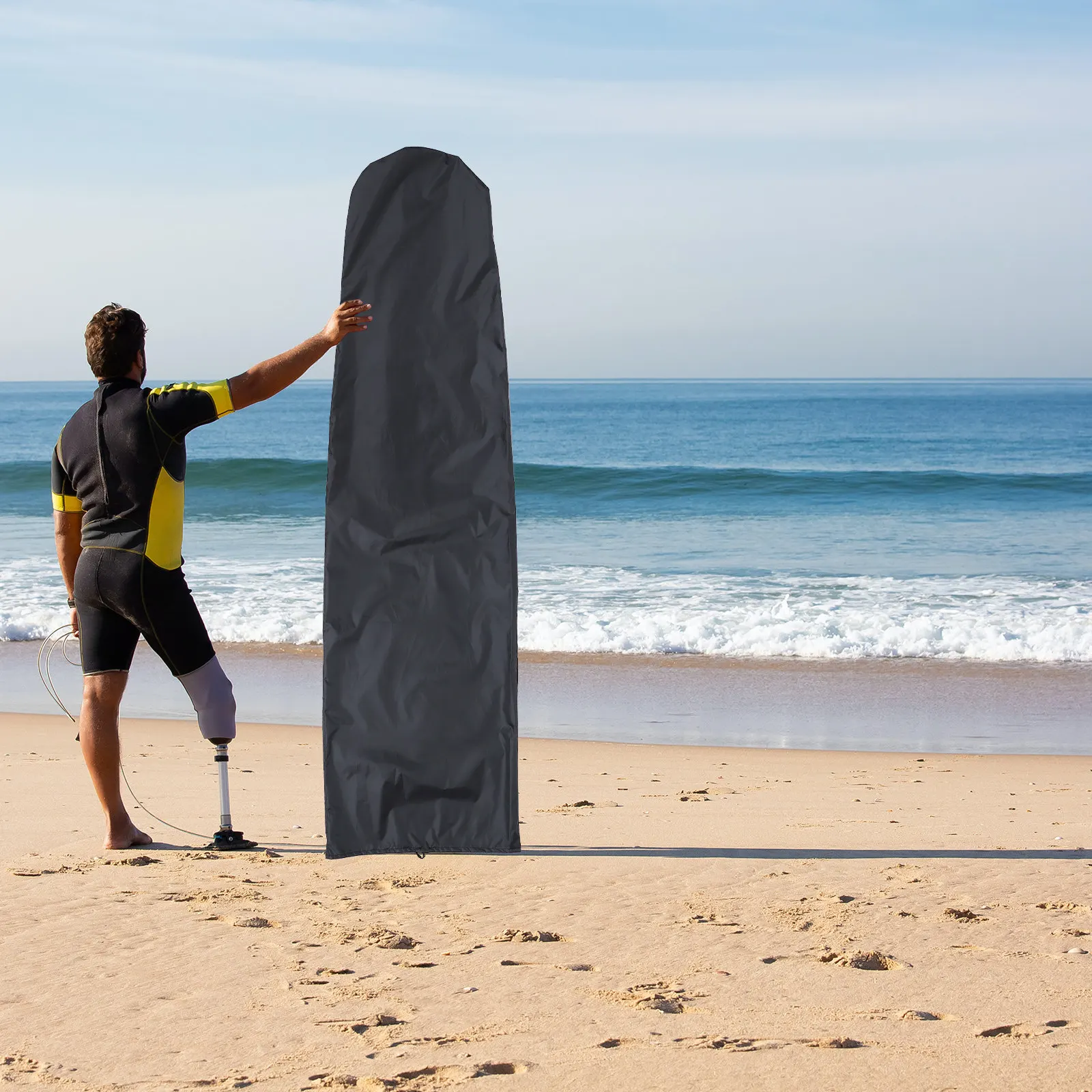 

1Pcs Versatile Waterproof Board Cover Oxford Material Surfboard Snowboard Ski Storage Bag Moisture Resistant Scratch Proof Black
