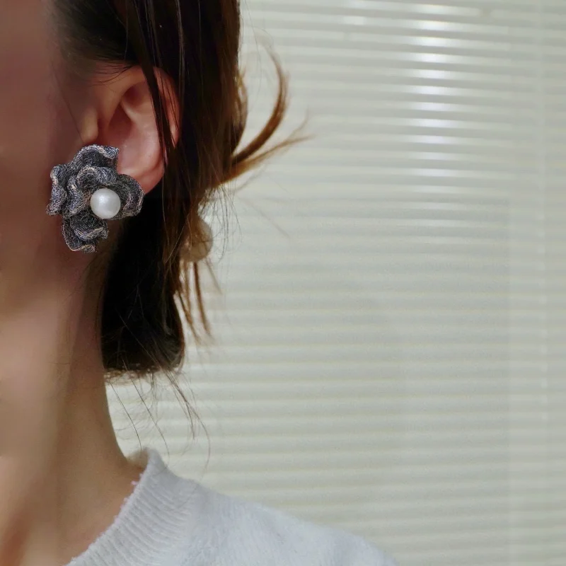 

SGARIT Camellia Earrings 14k Gold Filled Fine Jewelry With Strong Luster Handmade Pearl Earrings