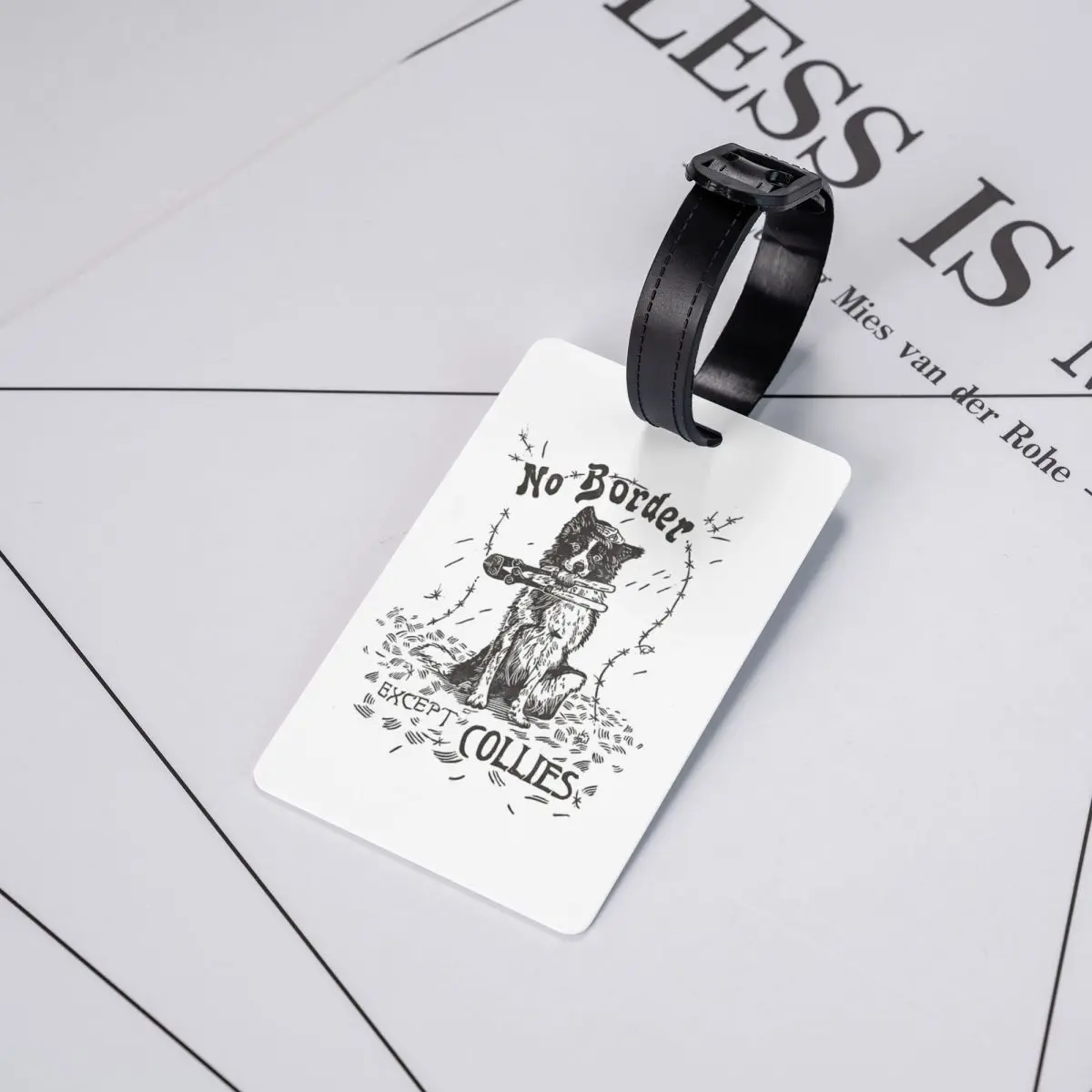 

Бирки для багажа без рамки, только для колли, аксессуары для чемоданов, бирка для ручной клади, держатель для этикеток, идентификатор, имя, адрес