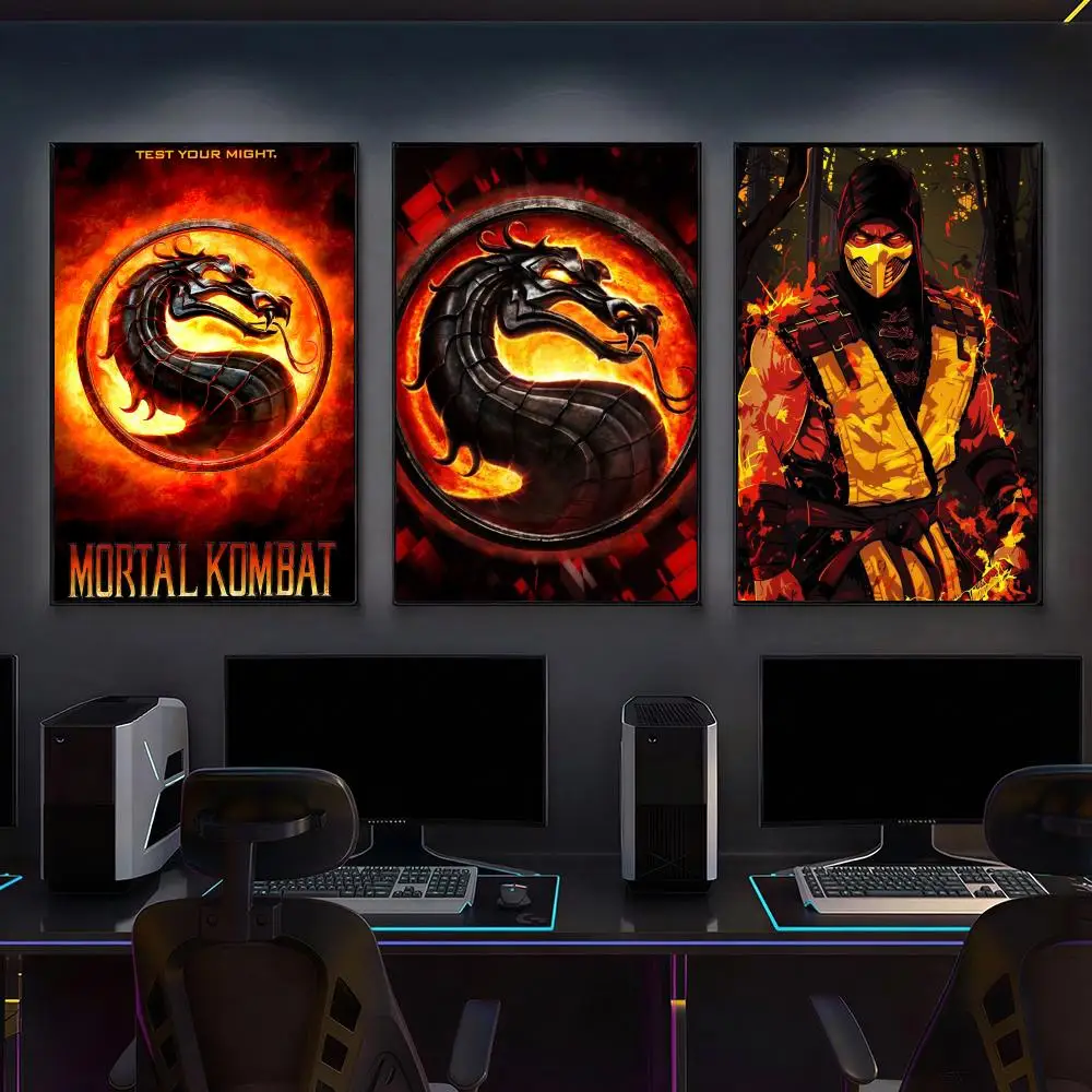 Mortals K-Kombat Video Game Poster Versatile HD Waterproof Wall Art Self-Adhesive Decor For Any Space Ideal Gift