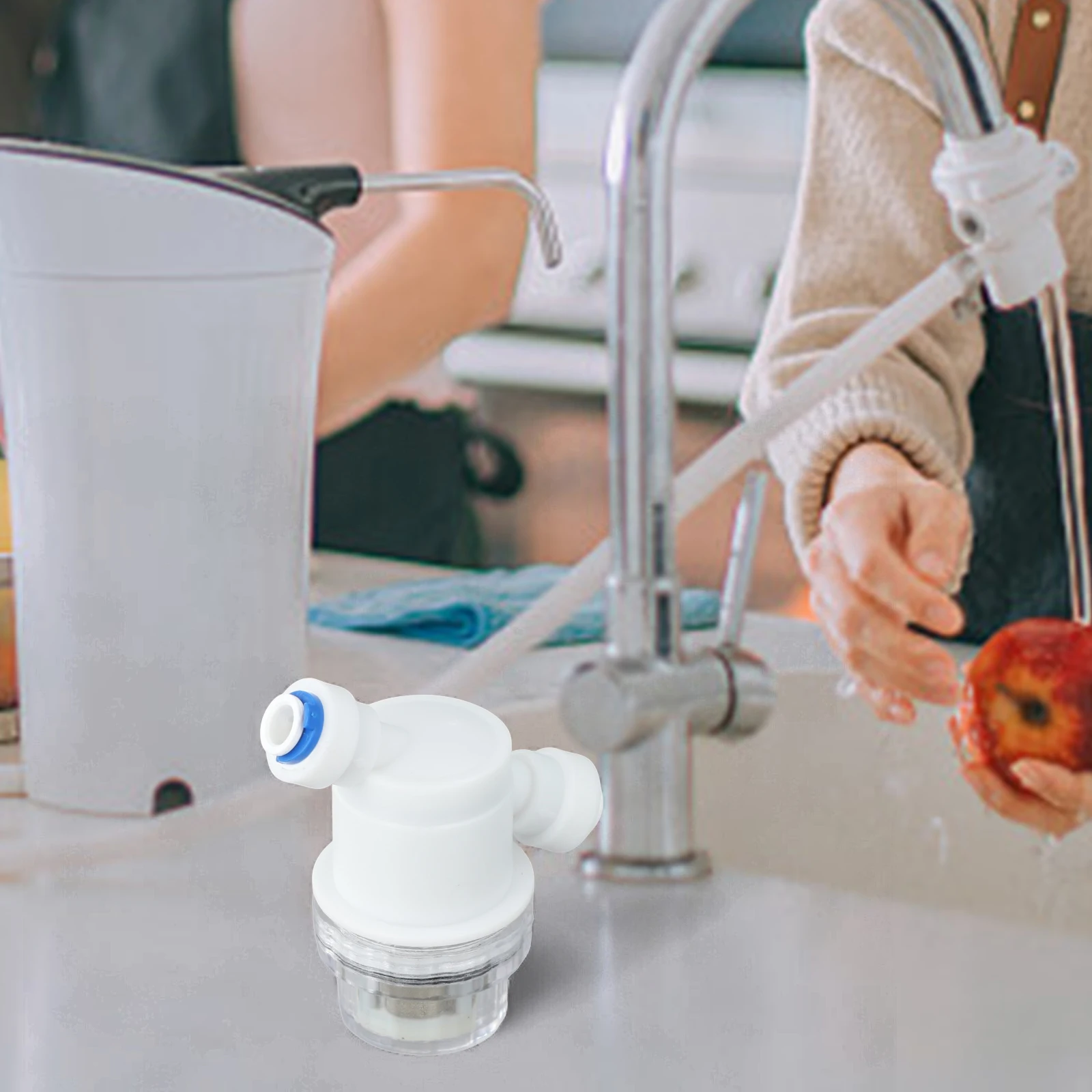 1 PC 1/4in 3/8in MINI การเชื่อมต่อกรองสําหรับ Home Garden Connector เครื่องกรองน้ําอุปกรณ์เสริม