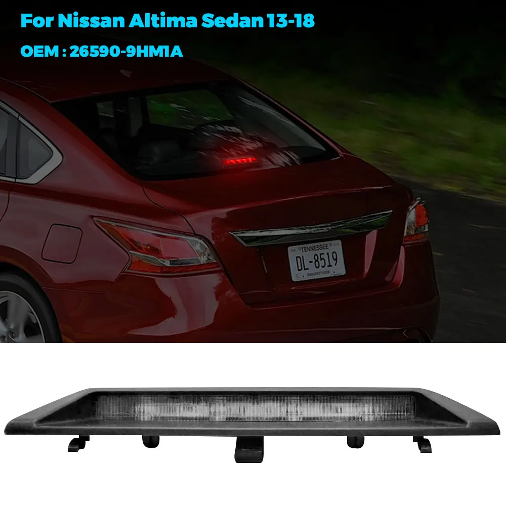 

Для Nissan Altima Sedan 2016-2018 3-й стоп-сигнал с высоким креплением, третий центральный грузовой задний светодиодный стоп-сигнал, задний фонарь