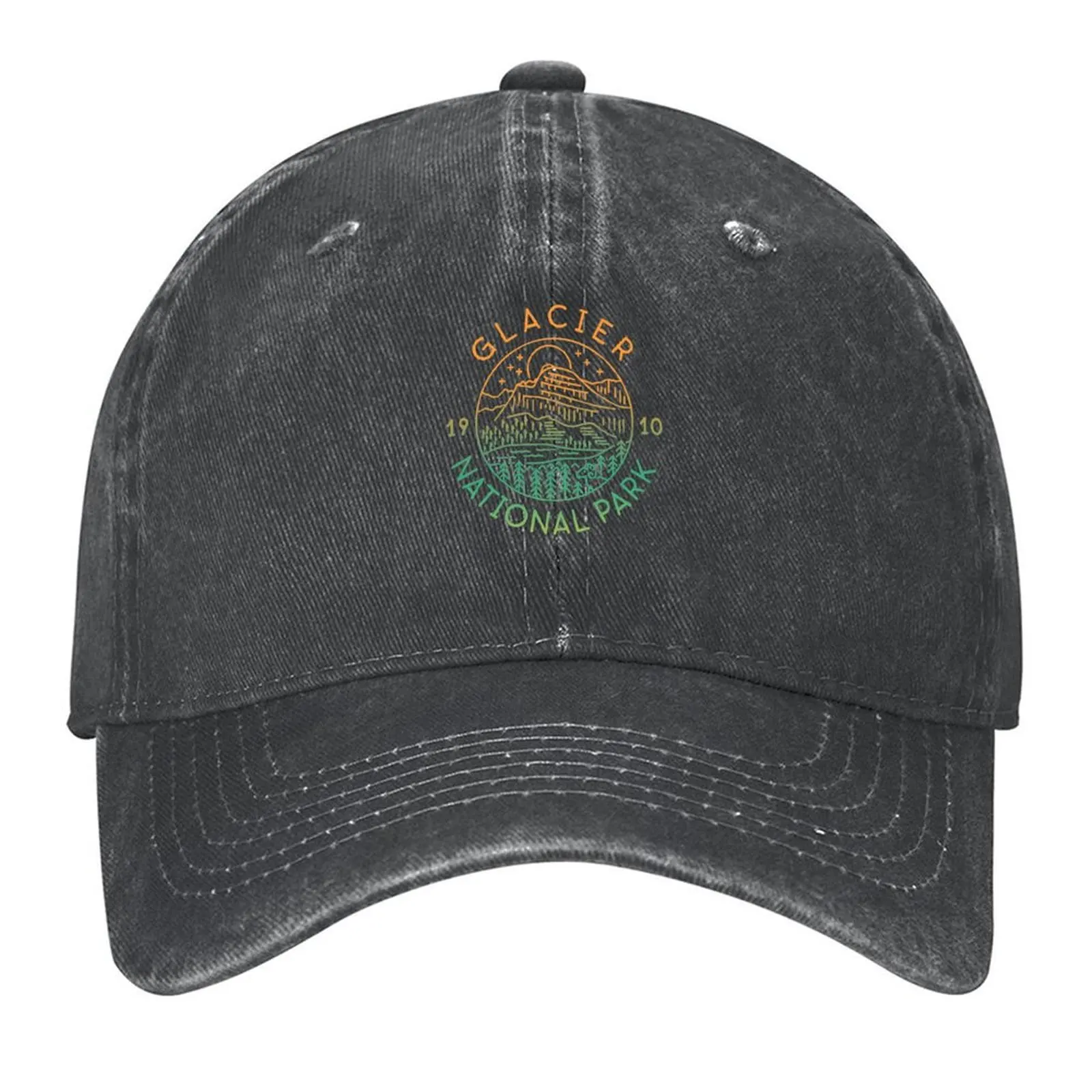 

Glacier National Park Est. 1910 Baseball Cap Vintage Wild Ball Hat custom Hat dad hat Women's 2025 Men's