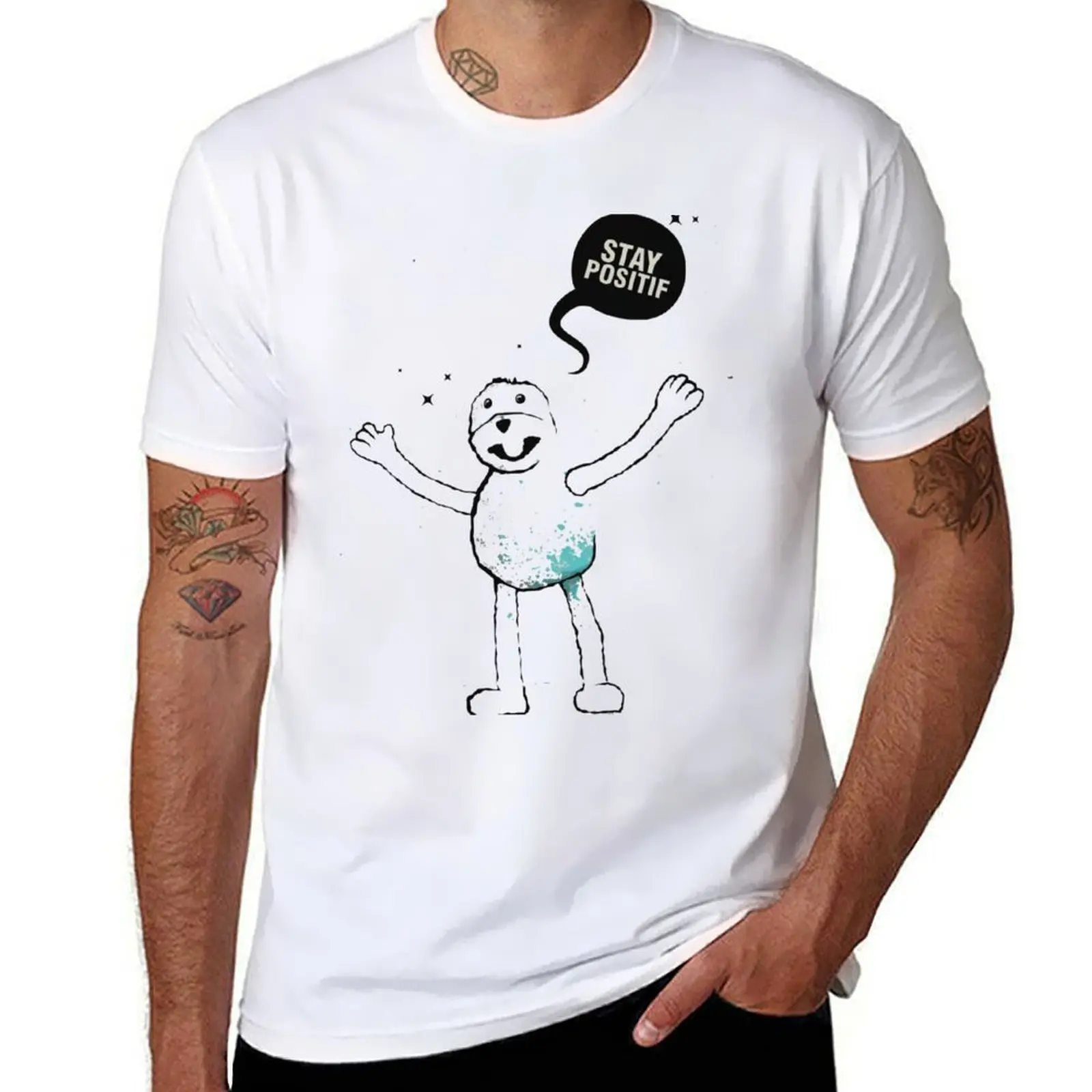 

Flat Eric (Mr. Oizo) - Stay Positif T-Shirt man t shirts graphic t shirt for man T-Shirt