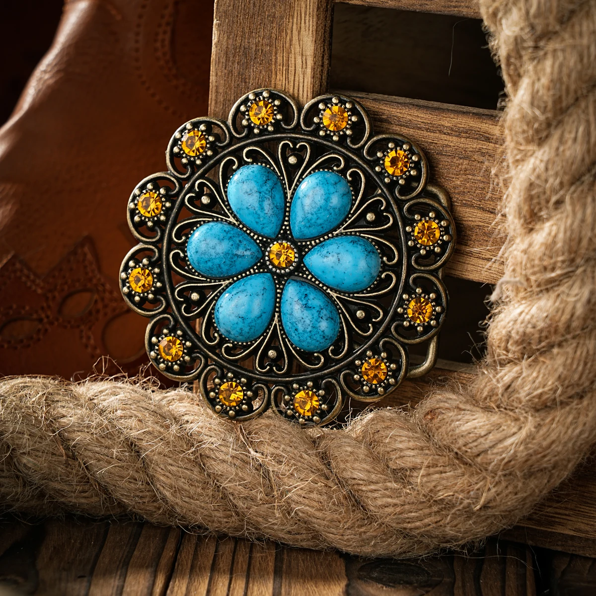 Western Style Plate Buckle Belt Buckle The First Belt Buckle