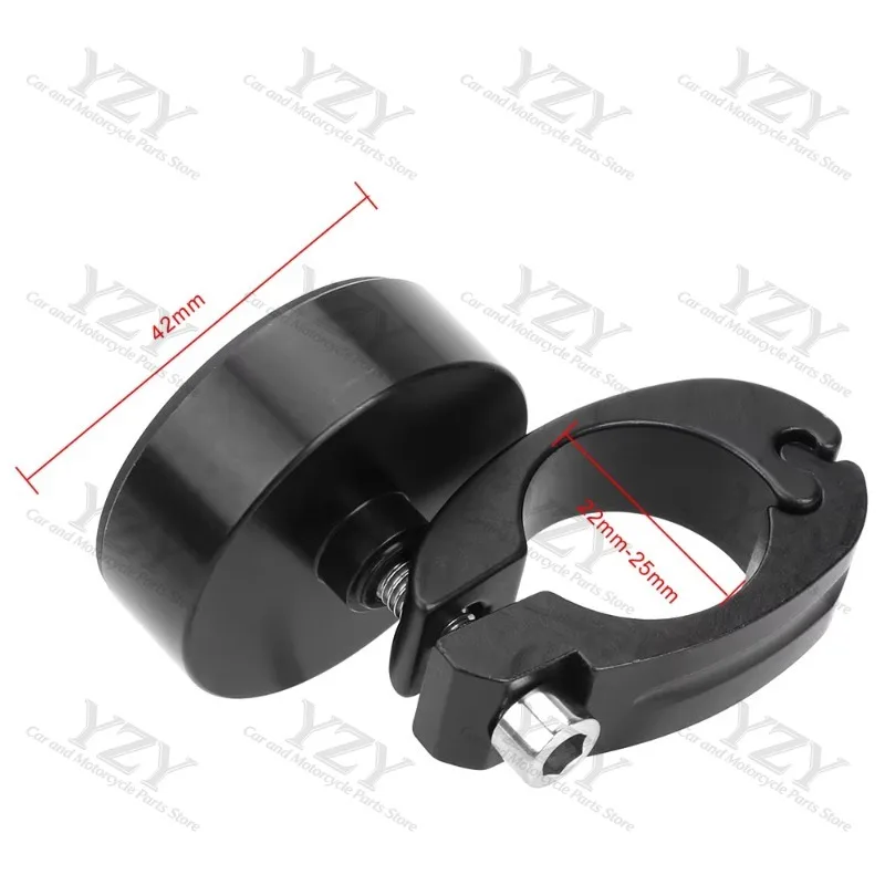 Luminous Alloy Electronic Clock Motorcycle Handlebar Mount Watch Modified Bike Digital Clock Accessories