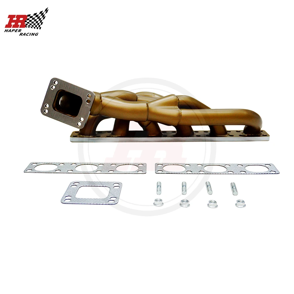 HP RACING Ceramic Coating 42mm T3 Top Mount Turbo Manifold For E36 M50 M52 S50 S52 320i 323i 325i M3 1992-1998