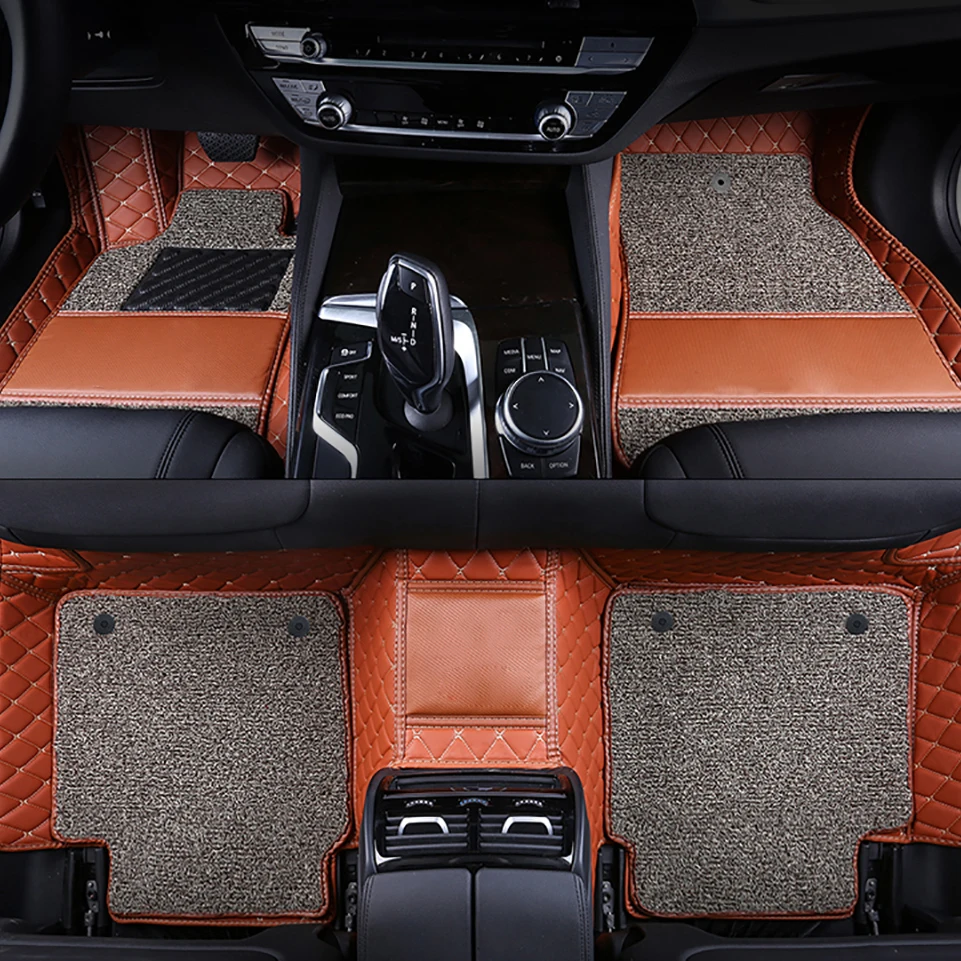 Custom Car Floor Mats For BMW 3er E46 1997-2004 Years 318-330 Auto Carpets Foot Coche Floor Liners Blanket
