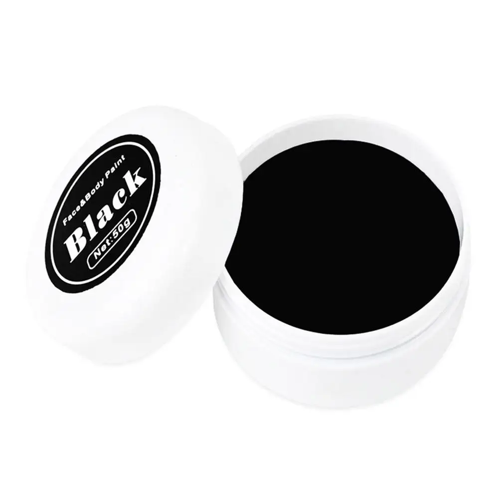 Conjunto de pintura a óleo vermelha/preta/branca para rosto e corpo, adequado para teatro de arte, festa de halloween, palhaço de dramatização