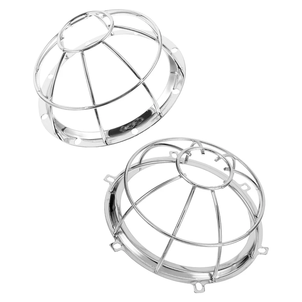 2 Pcs Fire Sprinkler Cover Smoke Wire Guard Dust Debris Iron Material Easy Install Unobstructed Sensing