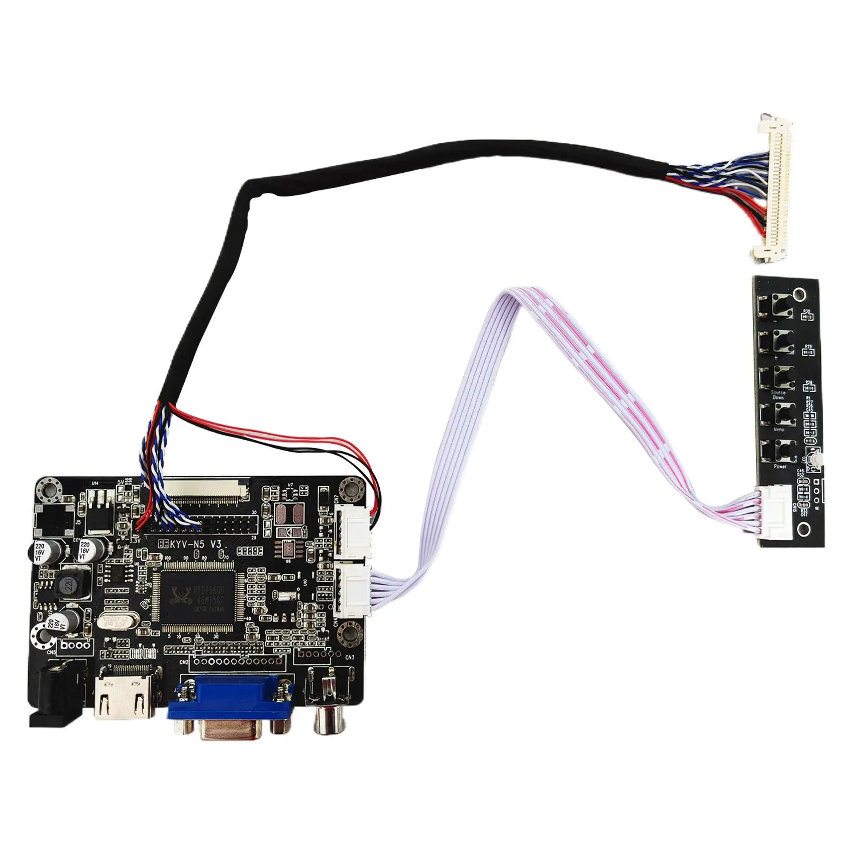 

Плата контроллера ЖК-дисплея H-D CVBS AV VGA для 11-дюймового ЖК-экрана 800x480LQ110Y1LG12