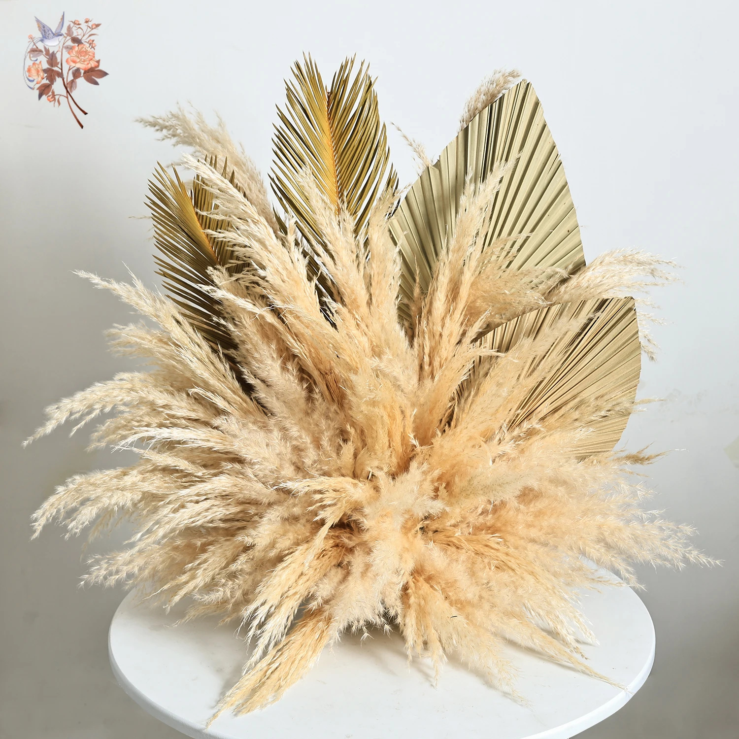 رقيق بامباس العشب المجففة زهرة DIY بها بنفسك ترتيب للمنزل حفلات الزفاف الأحداث ديكور الطابق الدائمة حديقة الحدث المخططين الزينة