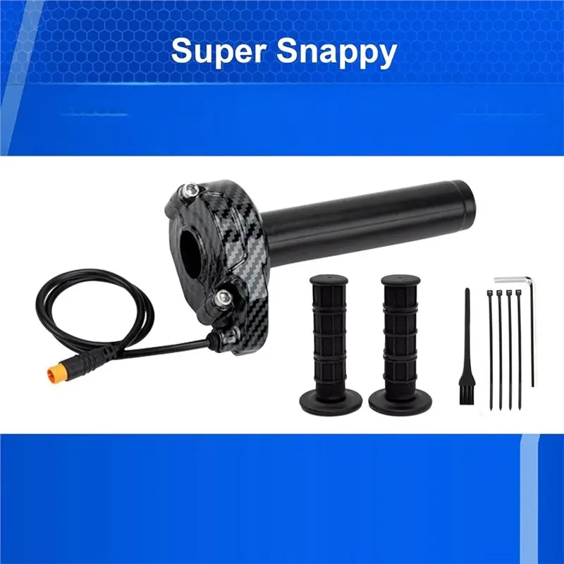 Ebike Full Twist Throttle 3 Pin For Macfox For Happyrun Freego Heybike- Surron Style Throttle Grip Kit 12V-72V