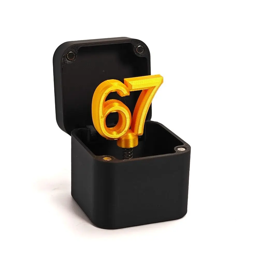 Funny Interesting Prank Gift Box Creative 3D Printed Number 67 Desk Decoration Novelty Christmas tree