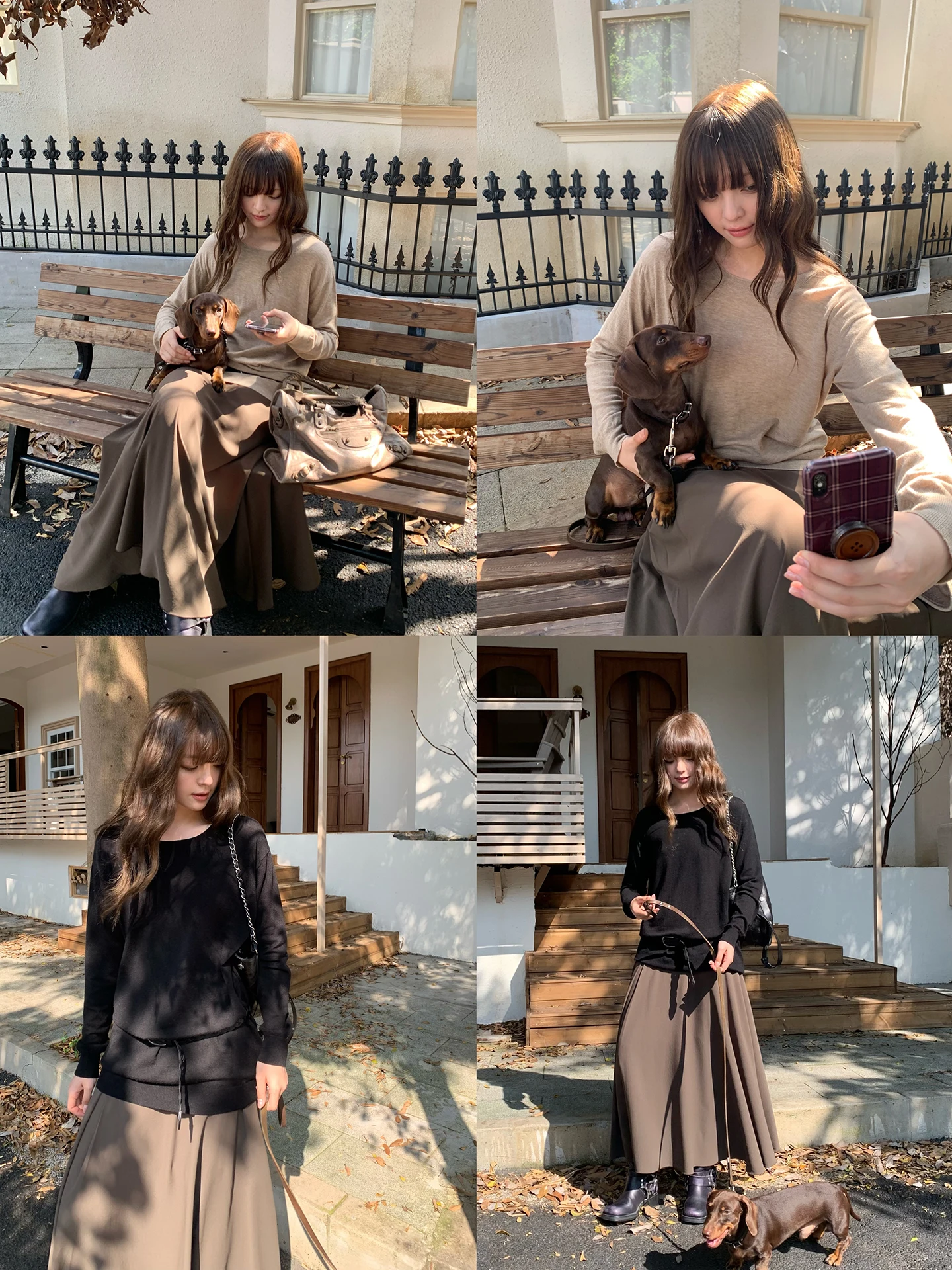 

Millennial Sle Свободный крой Ультратонкий шерстяной вязаный свитер средней длины Kernel Cosmos Rona Sweet Dr Women's Faion