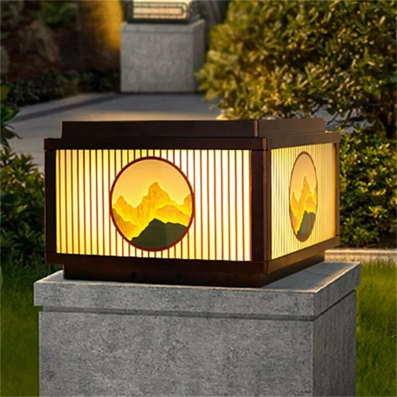 

Solar Outdoor Courtyard LED Stigma Wall Light Villa Garden Rural Entrance Waterproof Landscape Decorative Light