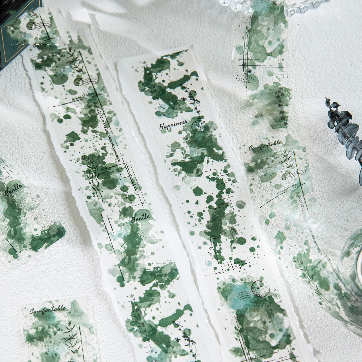 30 مللي متر * 200 سنتيمتر علامات الحبر الورقية سلسلة خمر لطخة فيلم المشهد PET الشريط الإبداعية DIY بها بنفسك مجلة المواد كلية القرطاسية #1