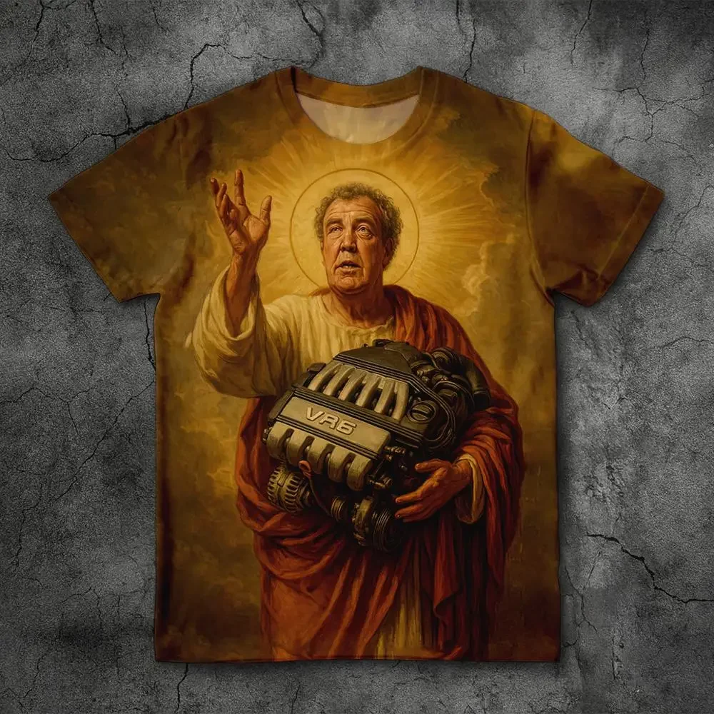 Jeremy Clarkson Protect Us From Electric Motors Merch Fans T-Shirt Top Gear Lustige Meme-Grafik-T-Shirts Unisex Casual Loose Tees