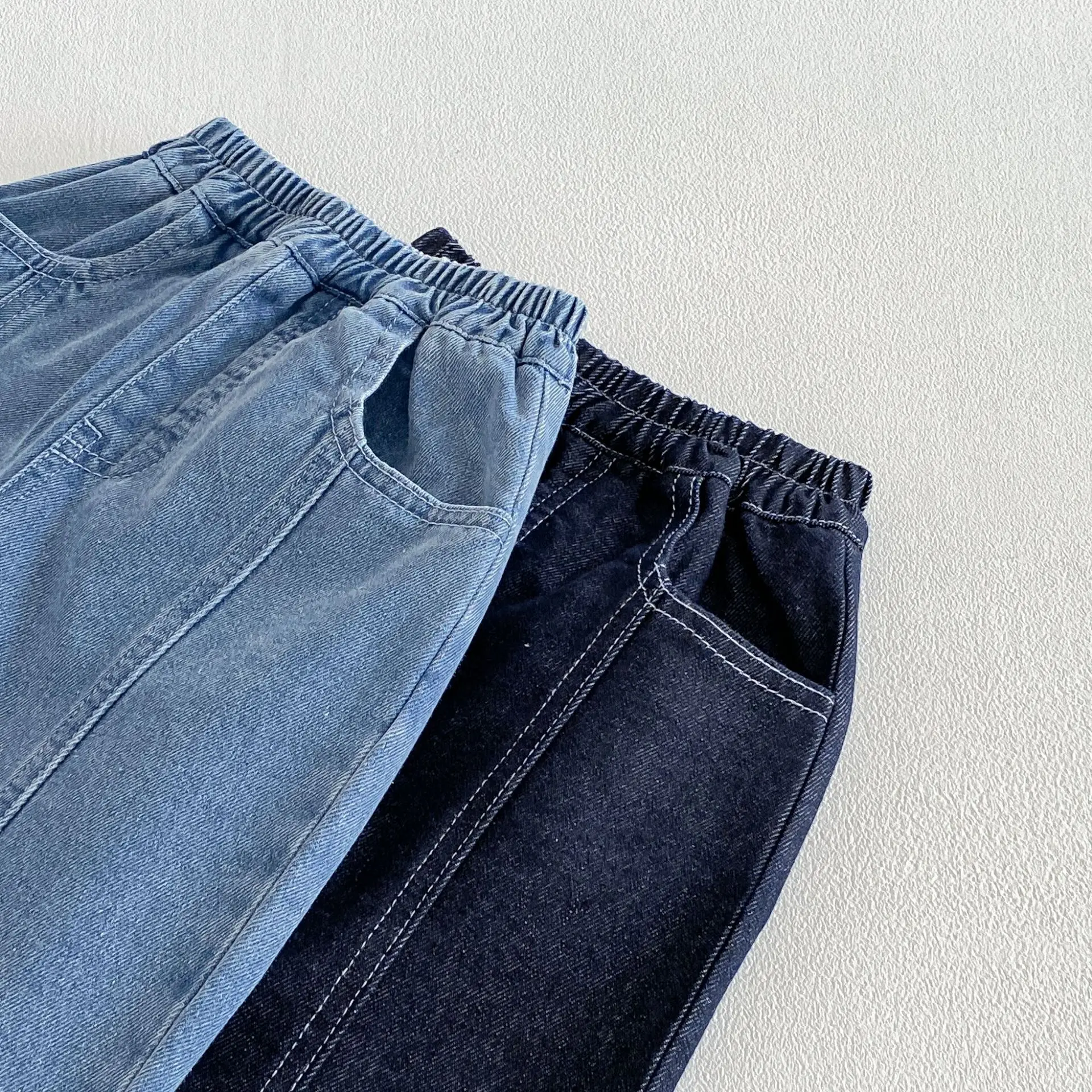 2026 Summer New Children Loose Jeans For Boys Girls Denim Trousers Kids Casual Pants Baby Loose Harem Pants Toddler Clothes