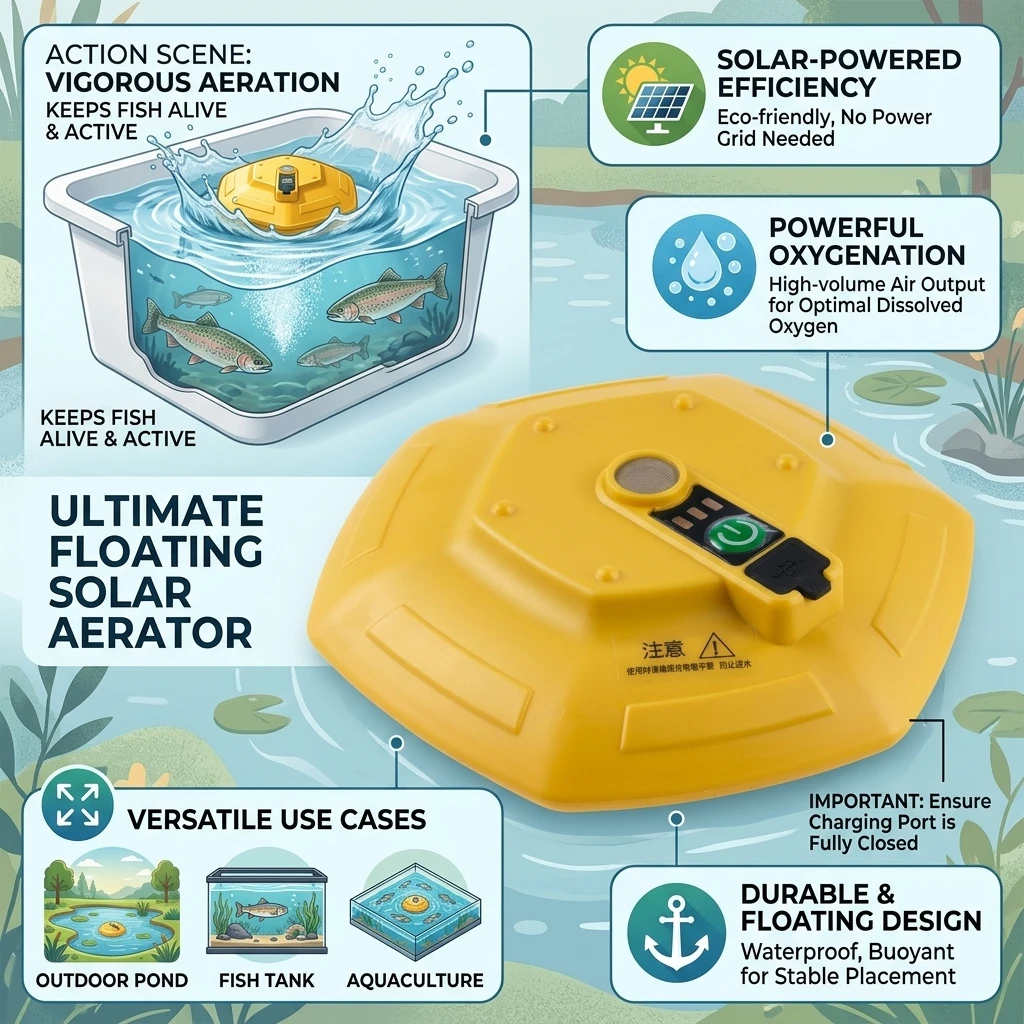 Fish Finder Battery - Pompa Aeratrice Galleggiante per Pesca, Batteria
