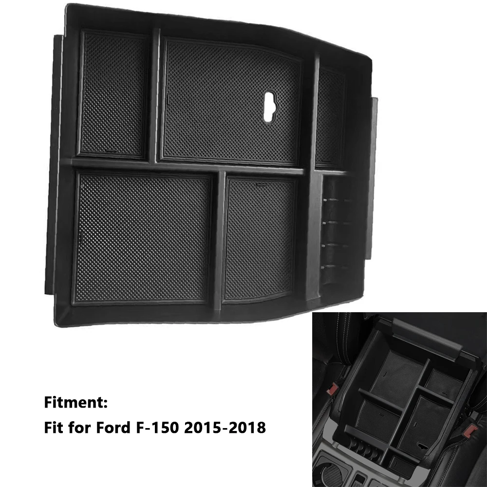 

Car Center Organizer Holder Tray Container Central Console Armrest Storage Box For Ford F-150 2015 2016 2017 2018 Accessories